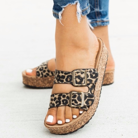 Shoes - LAST - LIBBY Leopard Print Sandals